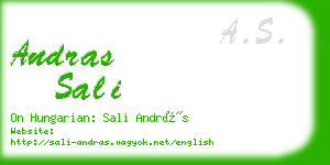 andras sali business card